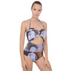 Henry Moore Scallop Top Cut Out Swimsuit