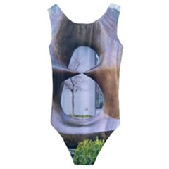 Henry Moore Kids  Cut-out Back One Piece Swimsuit