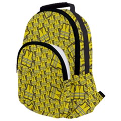 Gilet Jaune Pattern Yellowvests Cowcow Gilet Jaune Pattern Funny Yellow Vests Rounded Multi Pocket Backpack