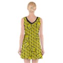 Gilet Jaune Pattern Yellowvests Cowcow Gilet Jaune Pattern Funny Yellow Vests V-Neck Sleeveless Dress View2