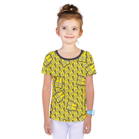 Gilet Jaune Pattern Yellowvests Cowcow Gilet Jaune Pattern Funny Yellow Vests Kids  One Piece Tee by snek