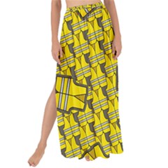 Gilet Jaune Pattern Yellowvests Cowcow Gilet Jaune Pattern Funny Yellow Vests Maxi Chiffon Tie-up Sarong by snek