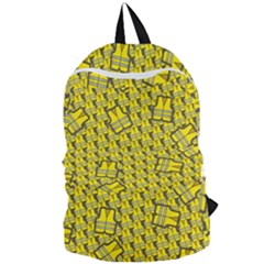 Gilet Jaune Pattern Yellowvests Cowcow Gilet Jaune Pattern Funny Yellow Vests Foldable Lightweight Backpack by snek