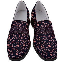 Wallpaper Background Digital Paper Women s Chunky Heel Loafers