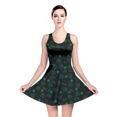 St Patricks Day Pattern Reversible Skater Dress by Valentinaart