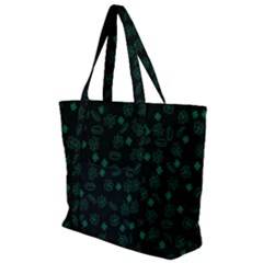 St Patricks Day Pattern Zip Up Canvas Bag by Valentinaart