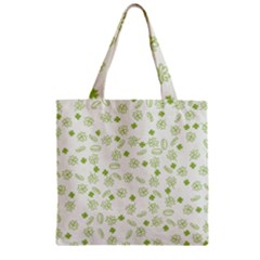 St Patricks Day Pattern Zipper Grocery Tote Bag by Valentinaart