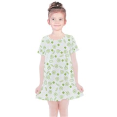 St Patricks Day Pattern Kids  Simple Cotton Dress