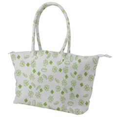 St Patricks Day Pattern Canvas Shoulder Bag by Valentinaart