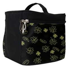 St Patricks Day Pattern Make Up Travel Bag (small) by Valentinaart