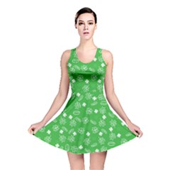 St Patricks Day Pattern Reversible Skater Dress by Valentinaart