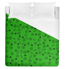 St Patricks Day Pattern Duvet Cover (queen Size) by Valentinaart