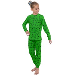 St Patricks Day Pattern Kids  Long Sleeve Set 