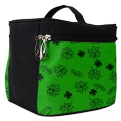 St Patricks Day Pattern Make Up Travel Bag (small) by Valentinaart