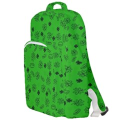 St Patricks Day Pattern Double Compartment Backpack