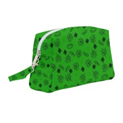 St Patricks Day Pattern Wristlet Pouch Bag (medium)