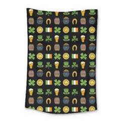 St Patricks Day Pattern Small Tapestry by Valentinaart