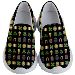 St Patricks Day Pattern Kids  Lightweight Slip Ons