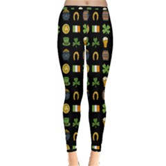 St Patricks Day Pattern Inside Out Leggings