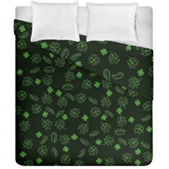 St Patricks Day Pattern Duvet Cover Double Side (california King Size) by Valentinaart