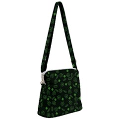 St Patricks Day Pattern Zipper Messenger Bag