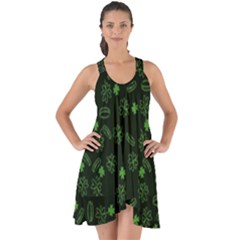 St Patricks Day Pattern Show Some Back Chiffon Dress