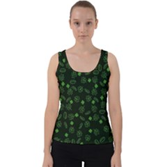 St Patricks Day Pattern Velvet Tank Top