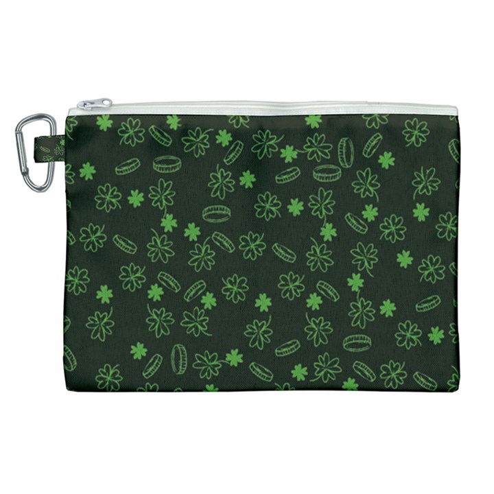 St Patricks day pattern Canvas Cosmetic Bag (XL)