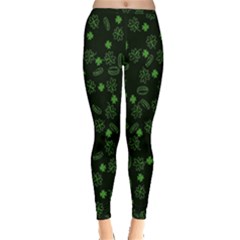 St Patricks Day Pattern Inside Out Leggings