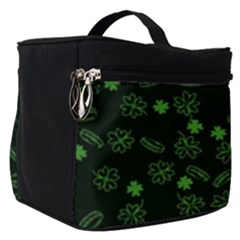 St Patricks Day Pattern Make Up Travel Bag (small) by Valentinaart