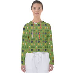 St Patricks Day Pattern Women s Slouchy Sweat