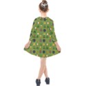 St Patricks day pattern Kids  Quarter Sleeve Shirt Dress View2