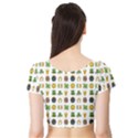 St Patricks day pattern Short Sleeve Crop Top View2