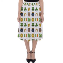 St Patricks Day Pattern Classic Midi Skirt by Valentinaart