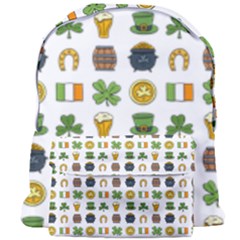 St Patricks Day Pattern Giant Full Print Backpack by Valentinaart