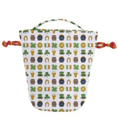 St Patricks Day Pattern Drawstring Bucket Bag