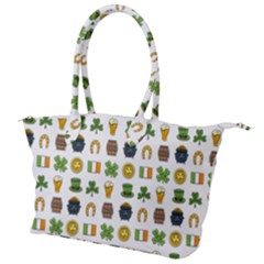 St Patricks Day Pattern Canvas Shoulder Bag by Valentinaart