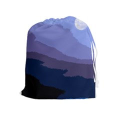 Nature Night Drawstring Pouch (xl) by LoolyElzayat