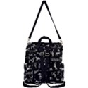 Petroglyph Nordic Beige And Black Background Petroglyph Nordic Beige And Black Background Crossbody Backpack View3