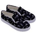 Petroglyph Nordic Beige And Black Background Petroglyph Nordic Beige And Black Background Kids  Canvas Slip Ons View3