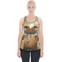 Wonderful Steampunk Heart With Wings, Clocks And Gears Piece Up Tank Top View1