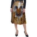 Wonderful Steampunk Heart With Wings, Clocks And Gears Classic Velour Midi Skirt  View1