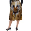 Wonderful Steampunk Heart With Wings, Clocks And Gears Classic Velour Midi Skirt  View2