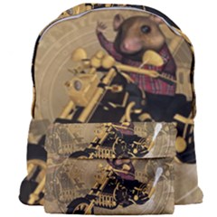 Funny Cute Mouse On A Motorcycle Giant Full Print Backpack