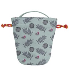 Tropical Pattern Drawstring Bucket Bag