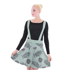 Tropical Pattern Suspender Skater Skirt by LoolyElzayat