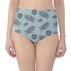 Tropical Pattern Classic High-waist Bikini Bottoms by LoolyElzayat