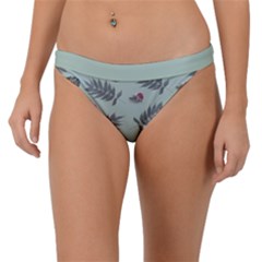 Tropical Pattern Band Bikini Bottom