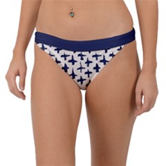 Pattern Ink Blue Navy Crosses Grunge Flesh And Navy Pattern Ink Crosses Grunge Flesh Beige Background Band Bikini Bottom