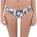 African Senufo Korhogo Tribal Ethnic Art Elements Vector Reversible Hipster Bikini Bottoms View1